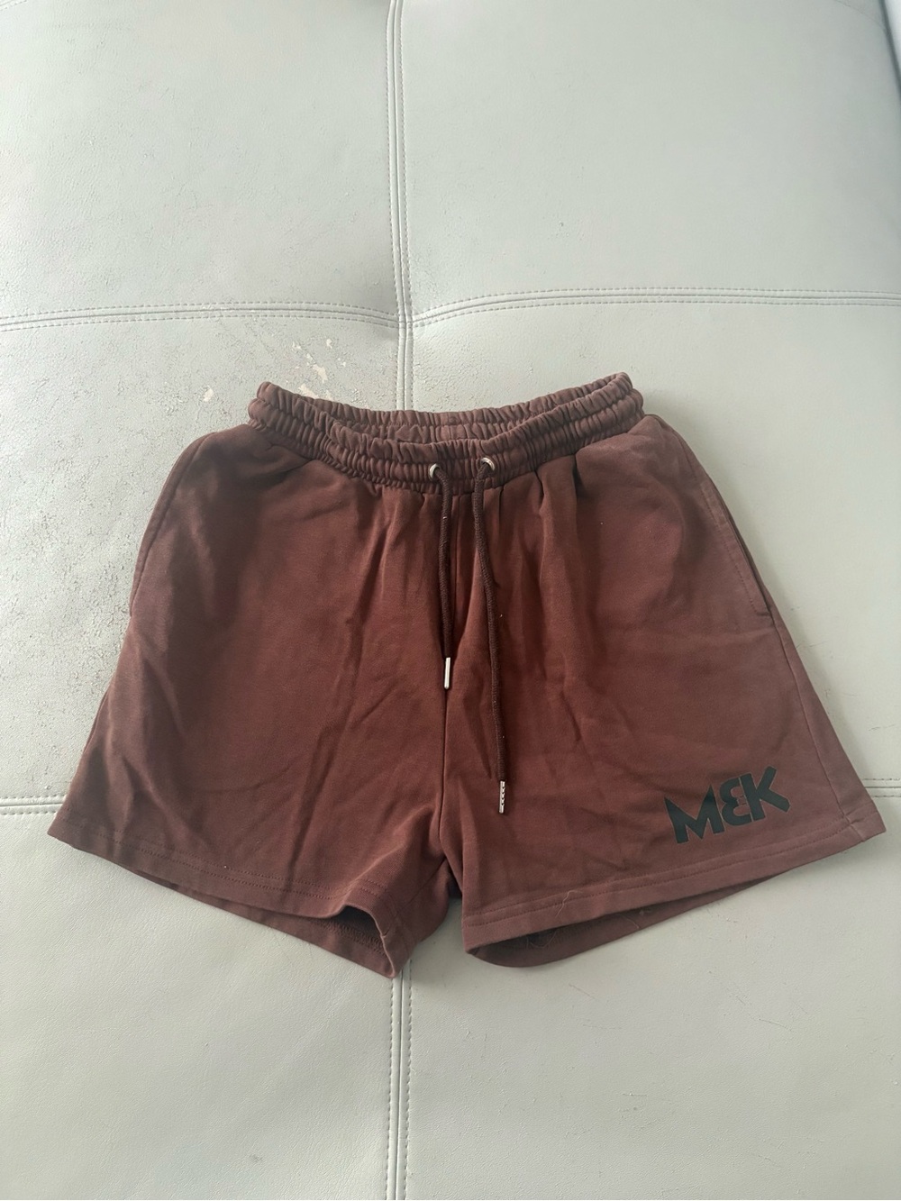 Women’s Brown Drawstring Cotton Shorts